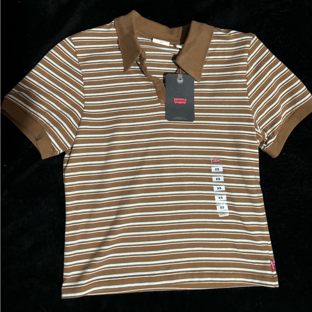Levi’s striped crop top
